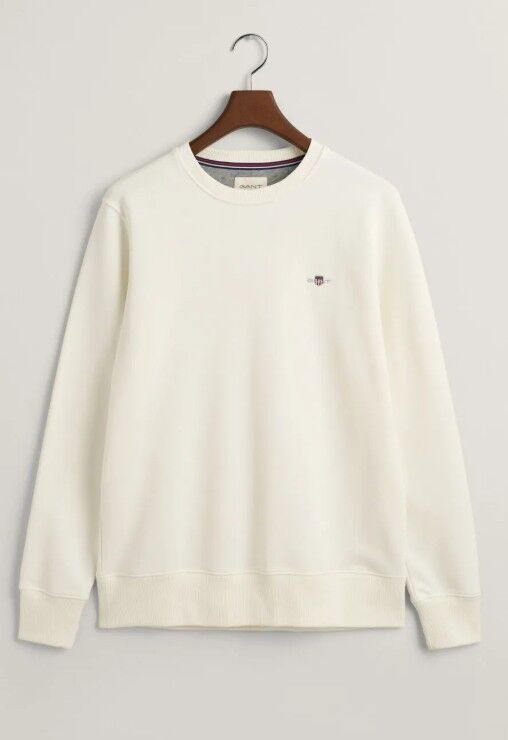 Erkek Krem Regular Fit Bisiklet Yaka Sweatshirt